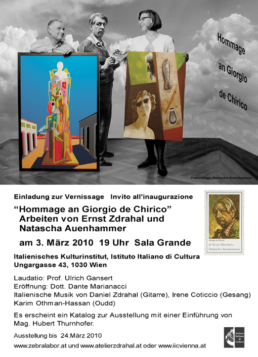 Hommage an De Chirico mit Ernst Zdrahal